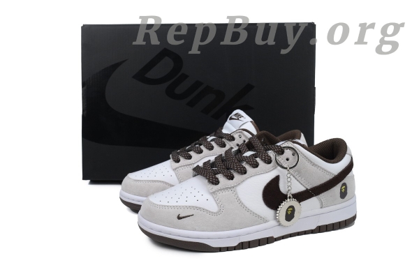 Top Version Nike Dunk Low x  Bape Brown KK1888-011 - 图片 11