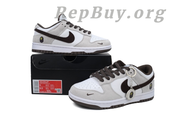 Top Version Nike Dunk Low x  Bape Brown KK1888-011 - 图片 12