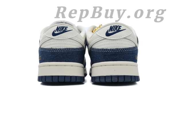 Top Version Nike Dunk Low Gucci, High Quality Replica Nike Dunk, Best Fake Gucci Sneakers, 1:1 Replica Nike Shoes, Premium Copy Dunk Low, FC1688-141 Denim Blue, White Gucci Dunk Reps, Perfect Clone Sneakers