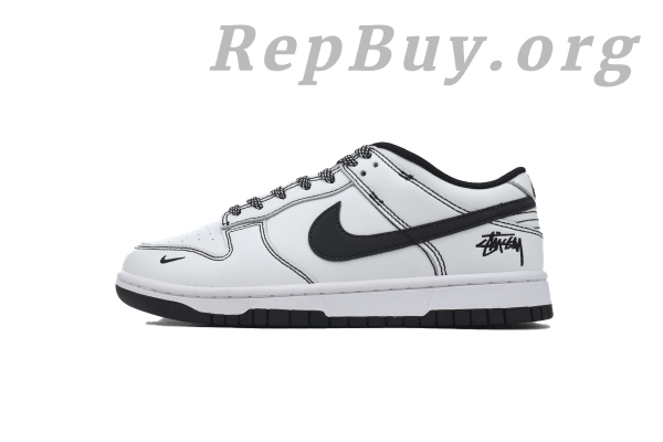 Top Version Nike Dunk Low x  Stussy White Custom FC1688-137