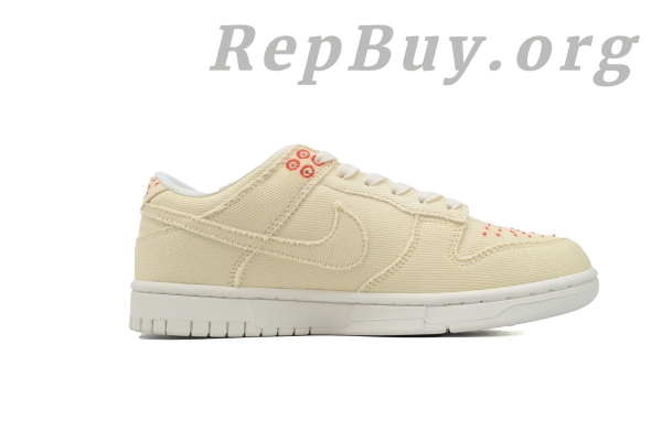 Top Version Nike Dunk Low x  Supreme Beige Custom KK1888-001 - 图片 2