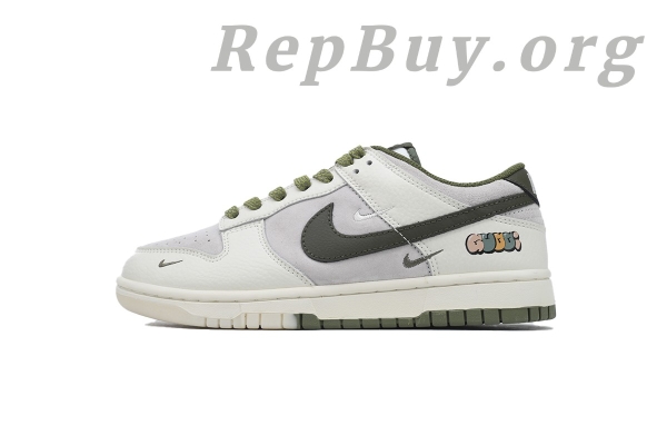 Top Version Nike Dunk Low Gucci Off-White, High Quality Replica Nike Dunk, Custom Grass Green Sneakers, Best Replica KK1888-002, 1:1 Copy Dunk Low, Premium Fake Nike Shoes, AAA Replica Sneakers
