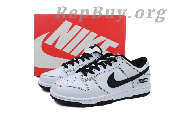 Top Version Nike Dunk Low x Shockwaves Line Panda DD1391-100 - 图片 11