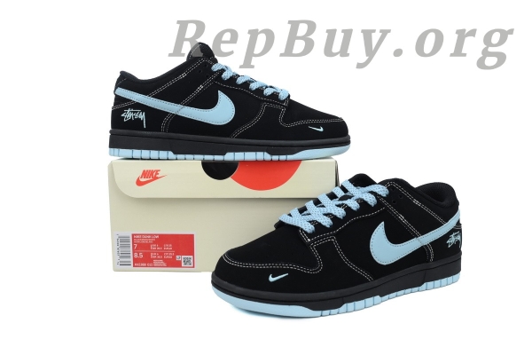 Top Version Nike Dunk Low x Stussy Black Moon Hook Custom KK1888-012, high quality replica Nike Dunk, best rep Stussy sneakers, 1:1 custom Dunk Low, premium fake Nike shoes, perfect clone Stussy collab, luxury replica sneakers, AAA copy Nike Dunk