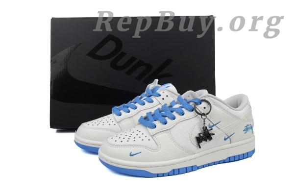 Top Version Nike Dunk Low x Stussy Off White Cloth Custom KK1888-014, high quality replica Nike Dunk, best replica sneakers, 1:1 custom Stussy shoes, premium Off White cloth sneakers, perfect copy Dunk Low, luxury replica KK1888-014