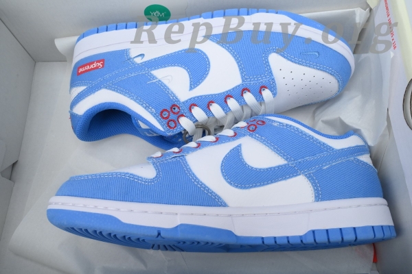 Top Version Nike Dunk Low x Supreme Royal Blue White Custom KK1888-015, high quality replica Nike Dunk, best rep Supreme Dunk Low, 1:1 custom sneakers, premium copy Nike x Supreme, flawless replica shoes, perfect clone Dunk Low, luxury reproduction sneakers, AAA quality fake Nike, Supreme collaboration replica