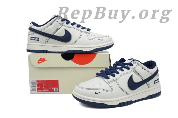 Top Version Nike Dunk Low, Undefeated White Blue Custom, FC1688-139, high quality replica sneakers, best replica Nike Dunk, 1:1 copy Nike Dunk Low, Undefeated custom shoes, premium replica sneakers, flawless Nike Dunk rep, exact copy Nike Dunk
