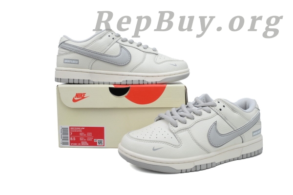 Top Version Nike Dunk Low x Undefeated White Grey SF1588-135 - 图片 12