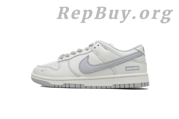 Top Version Nike Dunk Low x Undefeated White Grey SF1588-135
