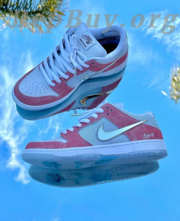 Top Version Nike SB Dunk Low April Skateboards Pink - 图片 3