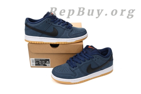 Top Version Nike SB Dunk Low Navy Black Gum CW7463-401 - 图片 13