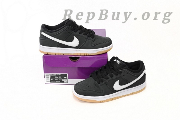Top Version Nike SB Dunk Low Pro Black Gum CD2563-101 - 图片 10