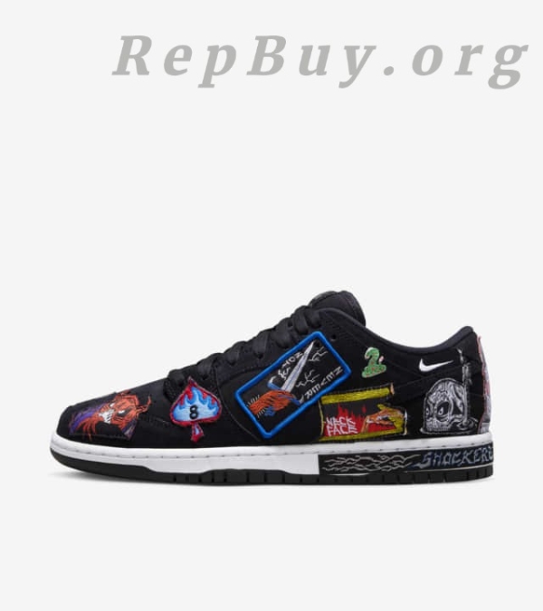 Top Version Nike SB Dunk Low Pro QS Neckface DQ4488-001 - 图片 2