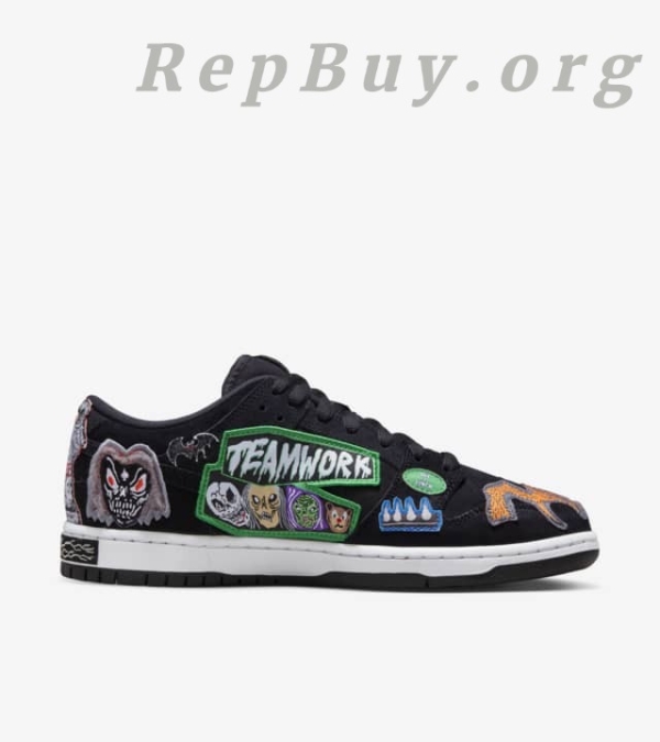Top Version Nike SB Dunk Low Pro QS Neckface DQ4488-001 - 图片 4
