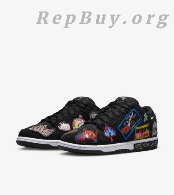 Top Version Nike SB Dunk Low Pro QS Neckface DQ4488-001 - 图片 7