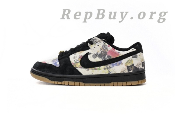 Top Version Nike SB Dunk Low Supreme Rammellzee FD8778-001 - 图片 2
