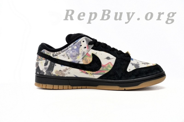 Top Version Nike SB Dunk Low Supreme Rammellzee FD8778-001 - 图片 3