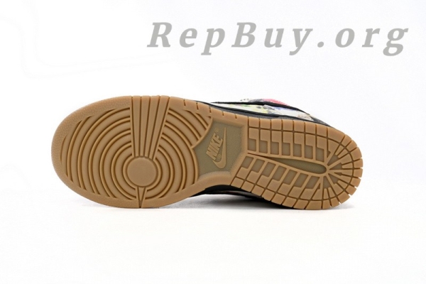 Top Version Nike SB Dunk Low Supreme Rammellzee FD8778-001 - 图片 5