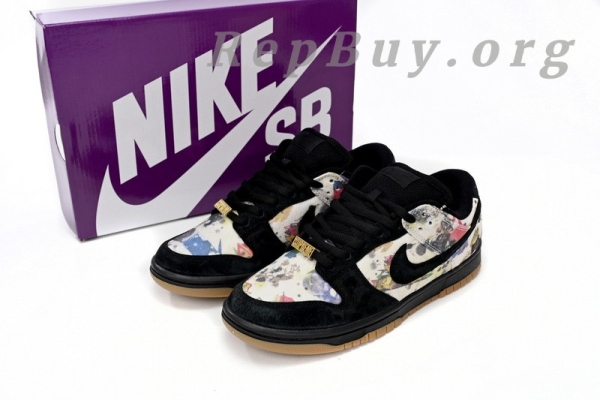 Top Version Nike SB Dunk Low Supreme Rammellzee FD8778-001 - 图片 14