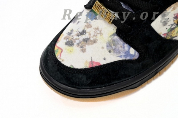 Top Version Nike SB Dunk Low Supreme Rammellzee FD8778-001 - 图片 6