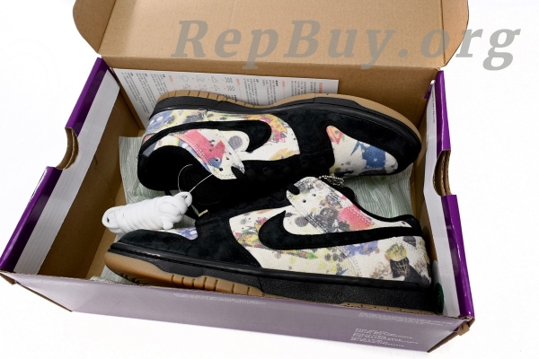 Top Version Nike SB Dunk Low Supreme Rammellzee FD8778-001 - 图片 15