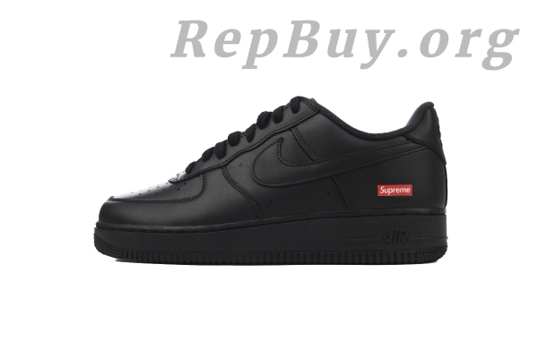 Top Version Supreme x Air Force 1 Low Black CU9225-001