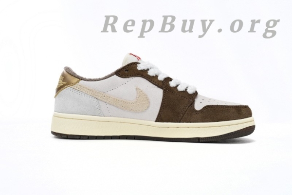 Top Version Travis Scott x Air Jordan 1 Low OG “Year of the Rabbit” DJ1312-200 - Image 3