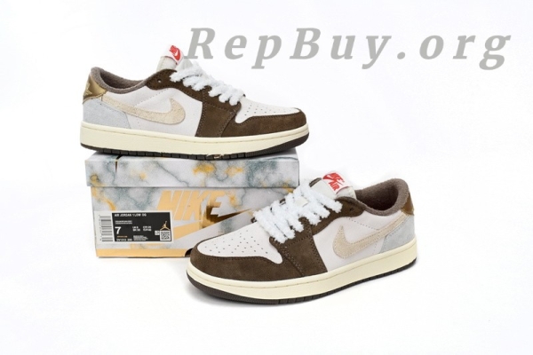 Top Version Travis Scott x Air Jordan 1 Low OG “Year of the Rabbit” DJ1312-200 - Image 13