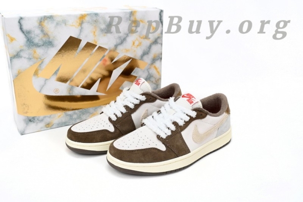 Top Version Travis Scott x Air Jordan 1 Low OG “Year of the Rabbit” DJ1312-200 - Image 14