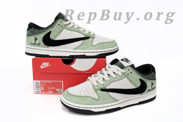 Top Version Travis Scott x PlayStation x Nike Dunk Low ”PS5′′ CU1726-777 - Image 13