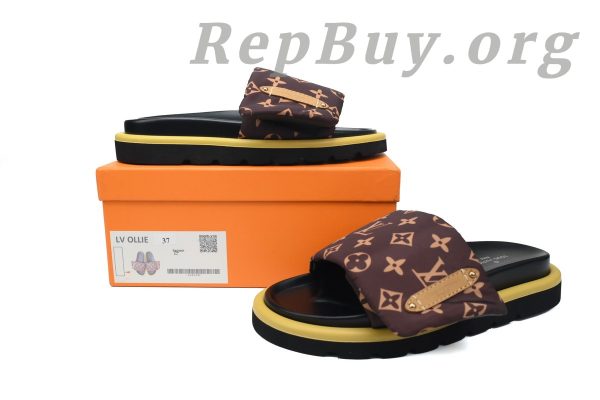 Louis Vuitton Brown Monogram Nylon Pool Pillow Comfort Flat Slides - 图片 9