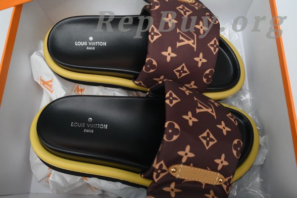 Louis Vuitton Brown Monogram Nylon Pool Pillow Comfort Flat Slides - 图片 7