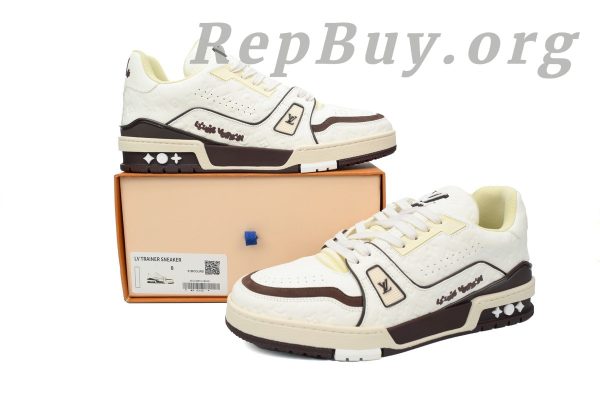 Louis Vuitton by Tyler, the Creator LV Trainer White Mocha 1ACR5I - Image 12