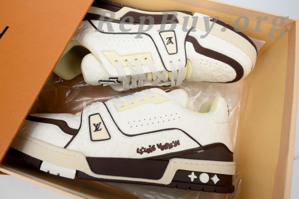 Louis Vuitton by Tyler, the Creator LV Trainer White Mocha 1ACR5I - Image 10