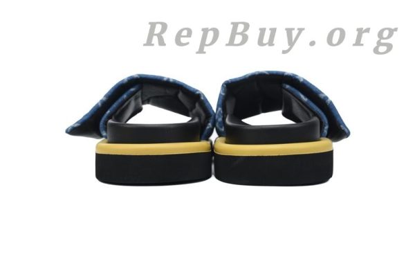 Louis Vuitton Dark Blue Denim Pool Pillow Comfort Flat Slides - 图片 3