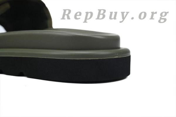 Louis Vuitton Green Relief Nylon Pool Pillow Comfort Flat Slides - 图片 6