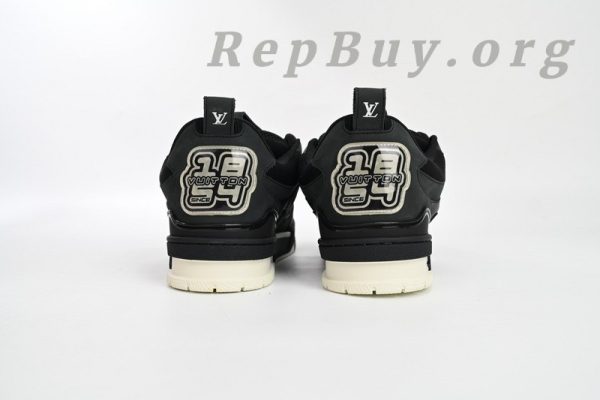 Louis Vuitton Skate Sneaker Leather lace up Fashionable Board Shoes Black 51BCOLRB - 图片 4