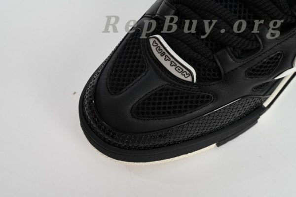Louis Vuitton Skate Sneaker Leather lace up Fashionable Board Shoes Black 51BCOLRB - 图片 6