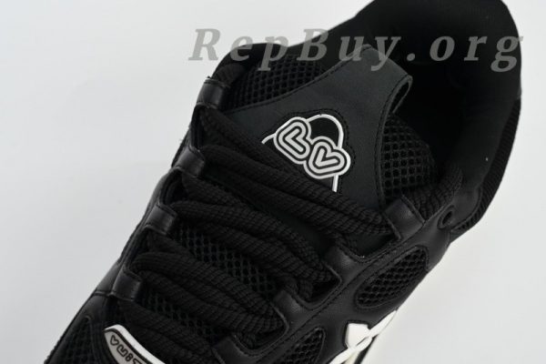 Louis Vuitton Skate Sneaker Leather lace up Fashionable Board Shoes Black 51BCOLRB - 图片 7