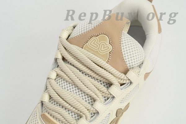 Louis Vuitton Skate Sneaker Leather lace up Fashionable Board Shoes Grey 51BCOLRB - 图片 7