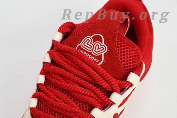 Louis Vuitton Skate Sneaker Leather lace up Fashionable Board Shoes Red 51BCOLRB - 图片 7