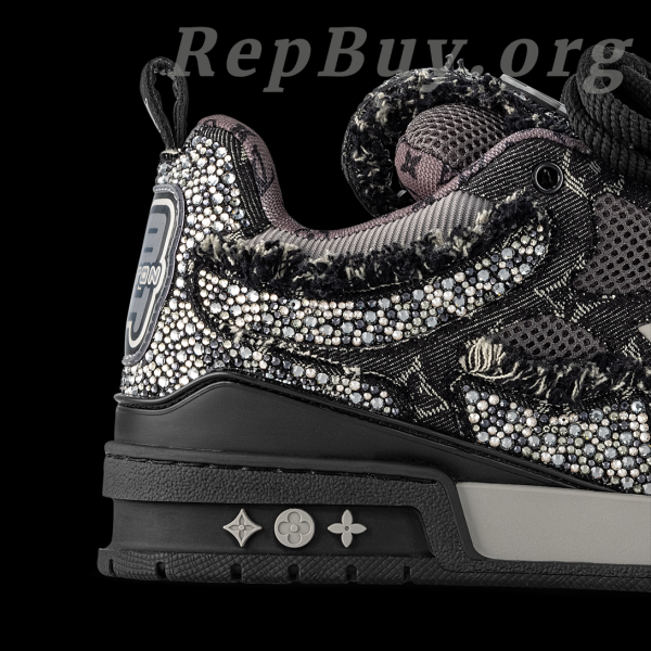 Louis Vuitton LV Skate Sneaker Black Swarovski Monogram 1ABMHV - 图片 7