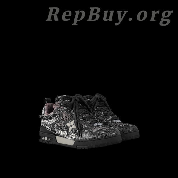Louis Vuitton LV Skate Sneaker Black Swarovski Monogram 1ABMHV - 图片 2