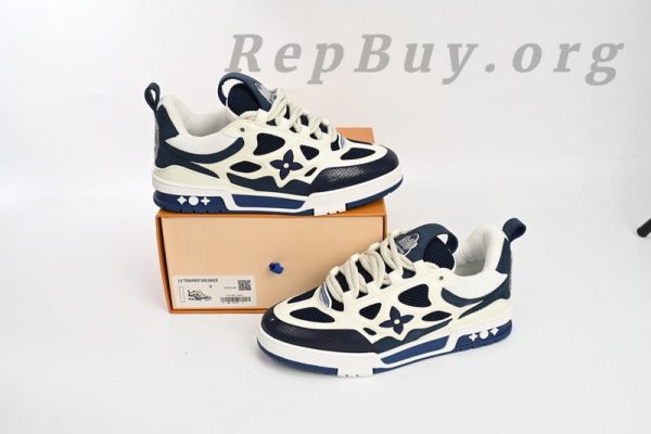 Louis Vuitton LV Skate Sneaker Marine White 1AARRL - 图片 13