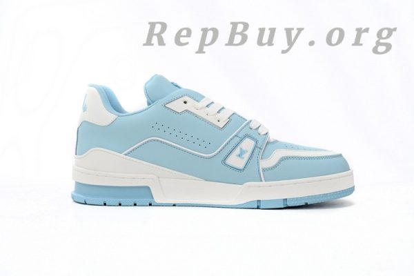 Louis Vuitton LV Trainer #54 Light Blue White 1AAHSJ - 图片 3