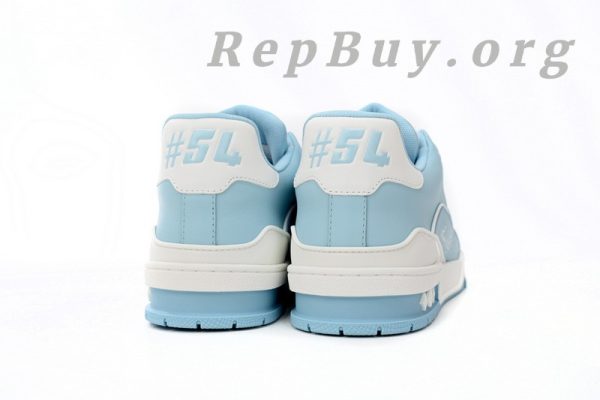 Louis Vuitton LV Trainer #54 Light Blue White 1AAHSJ - 图片 5