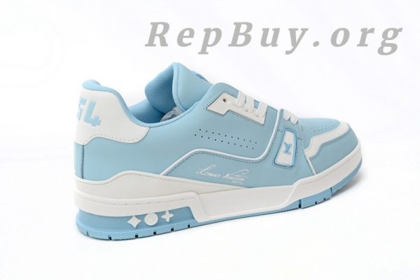 Louis Vuitton LV Trainer #54 Light Blue White 1AAHSJ - 图片 8