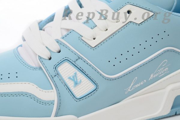 Louis Vuitton LV Trainer #54 Light Blue White 1AAHSJ - 图片 9
