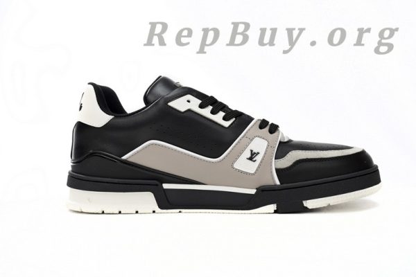 Louis Vuitton LV Trainer Black Grey White 1AAHS2 - 图片 3