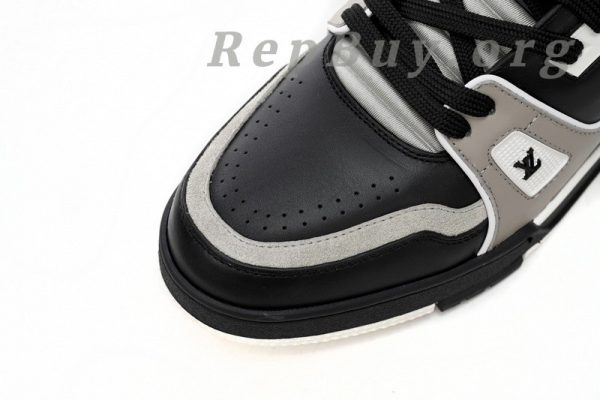 Louis Vuitton LV Trainer Black Grey White 1AAHS2 - 图片 6